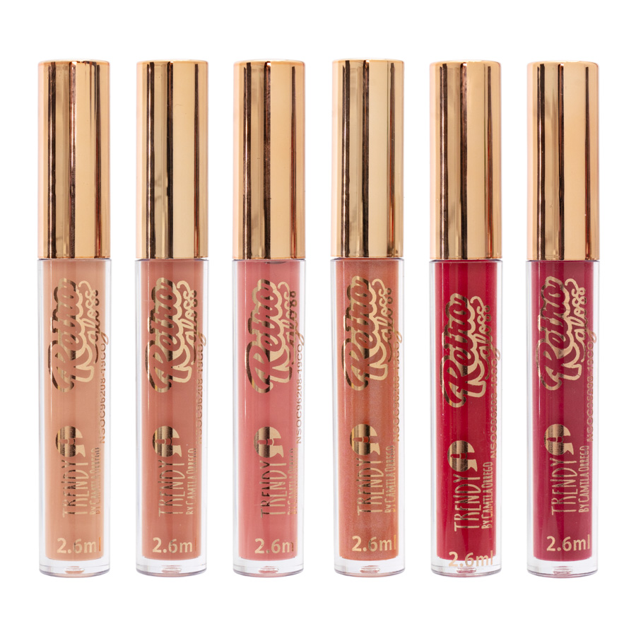 Kit X 6 Retro Gloss Trendy - Imagen 3