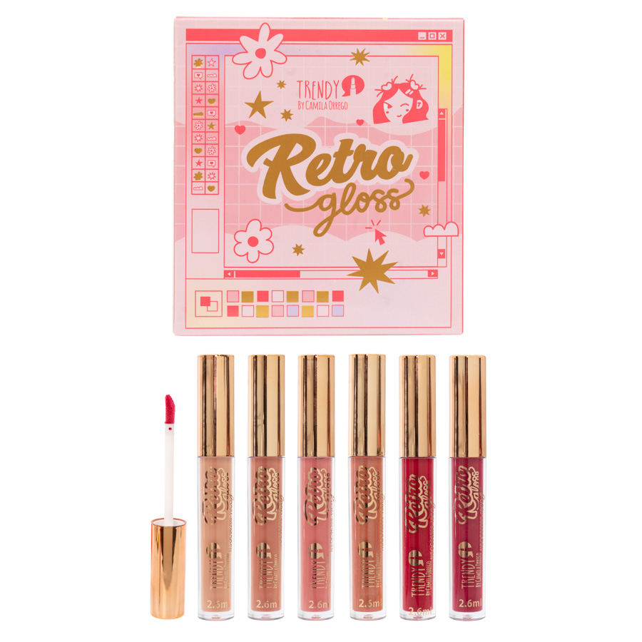 Kit X 6 Retro Gloss Trendy