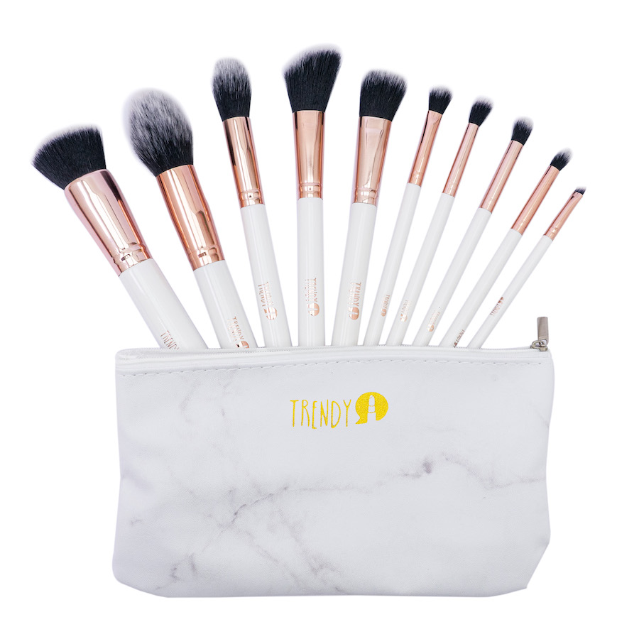 Kit Brochas Marmol Blanco Trendy