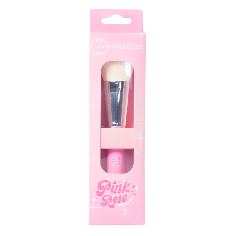 Brocha Para Rubor Pink Rose Miss Cosmetics