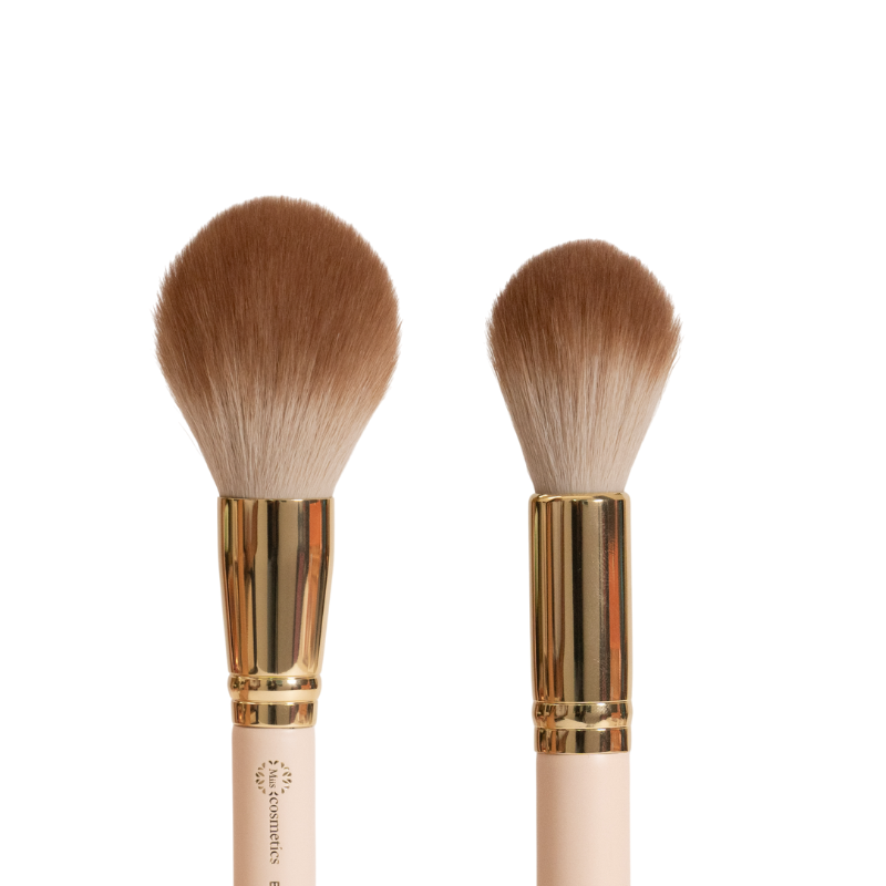 Brocha Doble Para Polvo y Rubor Pro Miis Cosmetics - Imagen 2