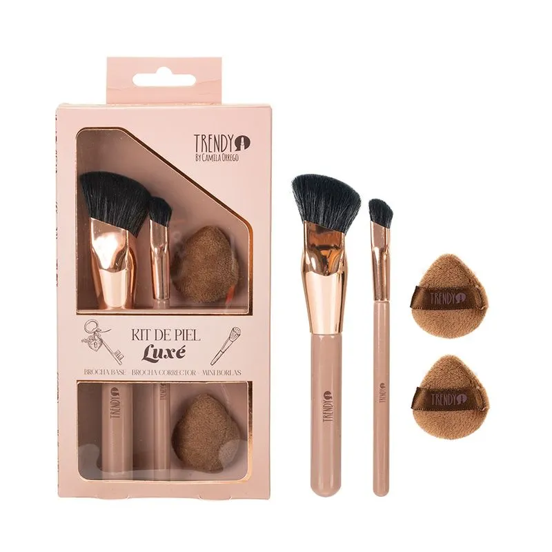 Kit Brochas Piel Luxé Trendy